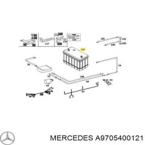 Піддон акумулятора (АКБ) Mercedes A9705400121 ціна, від 690.14 USD