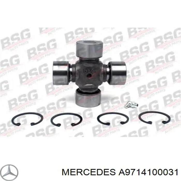Хрестовина карданного валу Mercedes A9714100031 ціна, від 24.11 USD
