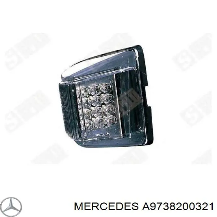 Габарит-покажчик повороту, лівий A9738200321 Mercedes