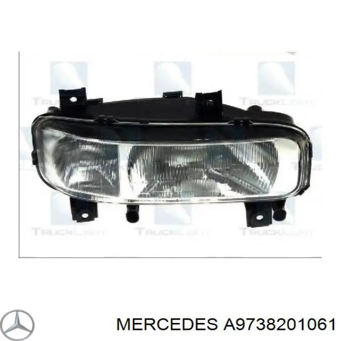 Купити A9738201061 Mercedes Права блок фара