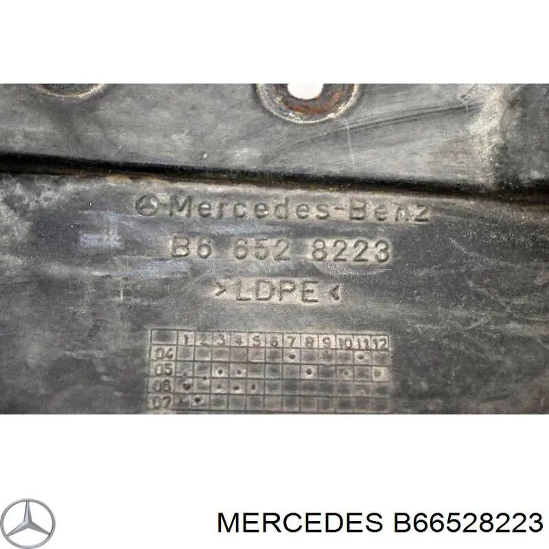 Бризговики передні B66528223 Mercedes