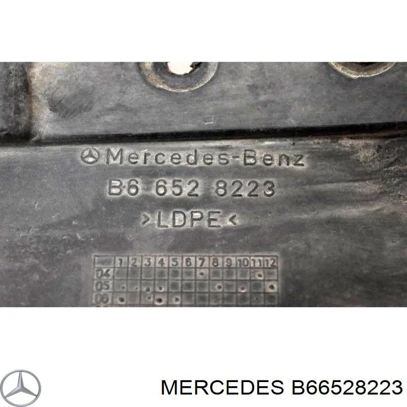 B66528223 Mercedes Комплект передніх бризковиків