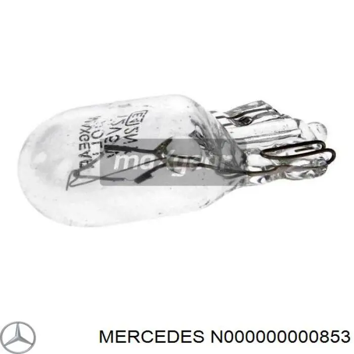 N000000000853 Mercedes лампочка плафону освітлення салону/кабіни