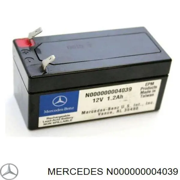 N000000004039 Mercedes акумуляторна батарея, акб