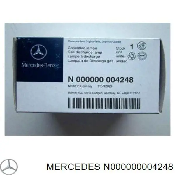 Купити N000000004248 Mercedes Лампочка ксеноновая