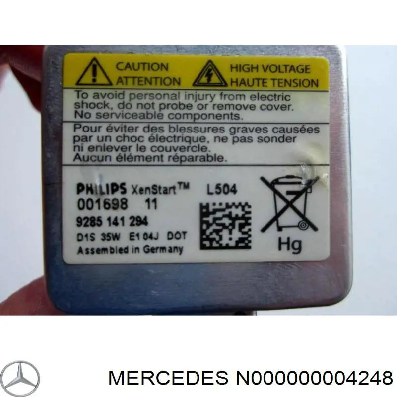 Лампочка ксеноновая N000000004248 Mercedes