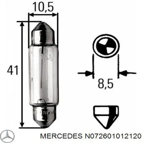  Mercedes N072601012120 ціна, від 2.93 USD