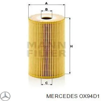 Масляний фільтр двигуна Mercedes OX94D1 ціна, від 6.05 USD