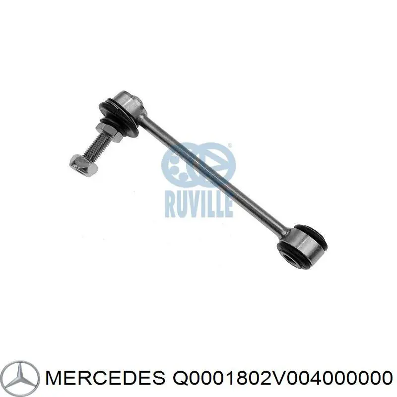 Q0001802V004000000 Mercedes Тяжка стабілізатора, заднього