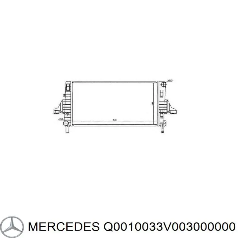 Радіатор Q0010033V003000000 Mercedes