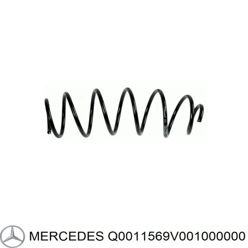 Пружина передня Q0011569V001000000 Mercedes
