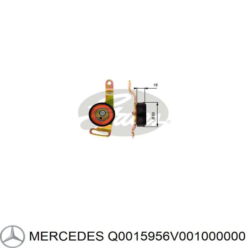Ремінь приводний, агрегатів, комплект Mercedes Q0015956V001000000 ціна, від 46.85 USD