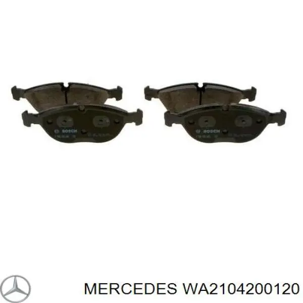 WA2104200120 Mercedes колодки гальмівні передні, дискові