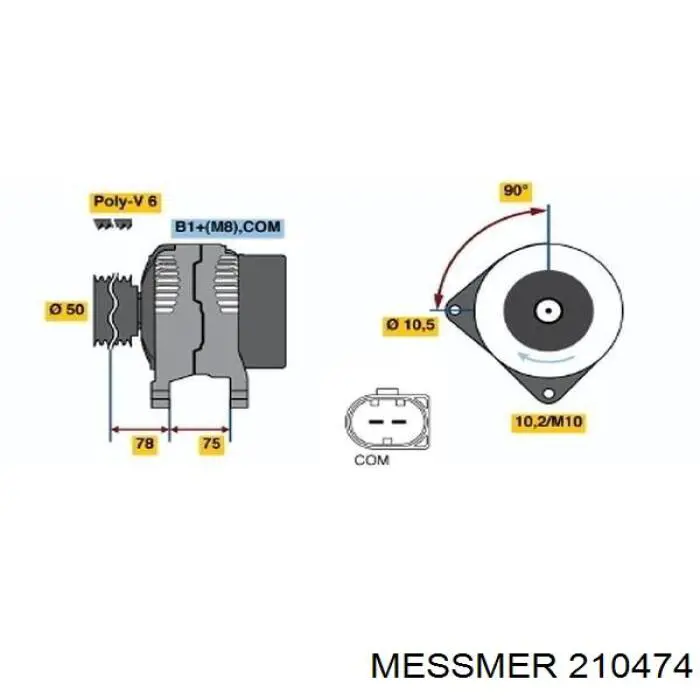 Генератор Messmer 210474 ціна, від 139.64 USD