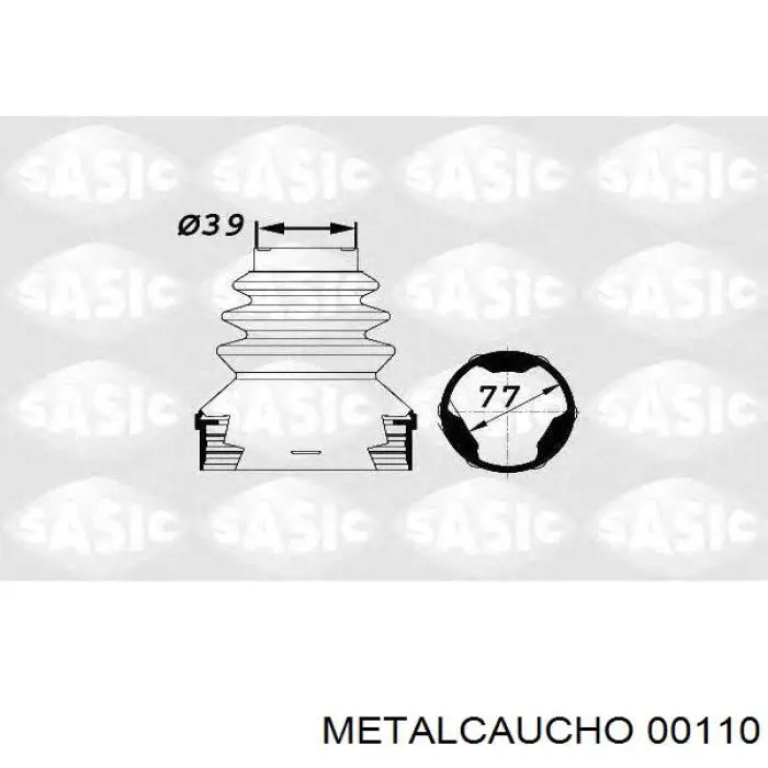 Пильник гранати внутрішній, передній півосі Metalcaucho 00110 ціна, від 7.85 USD