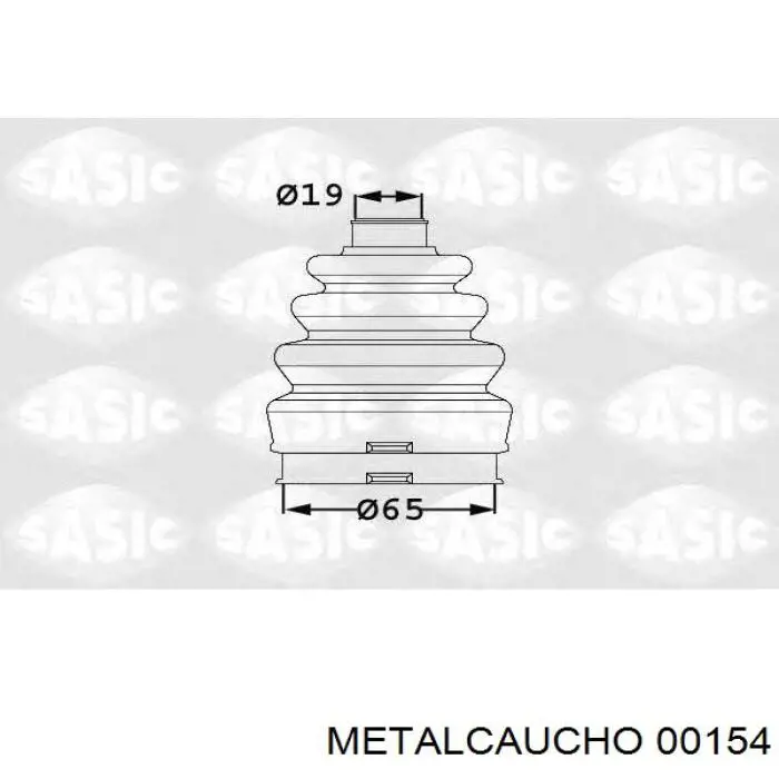00154 Metalcaucho пильник шруса внутрішній, передній піввісі