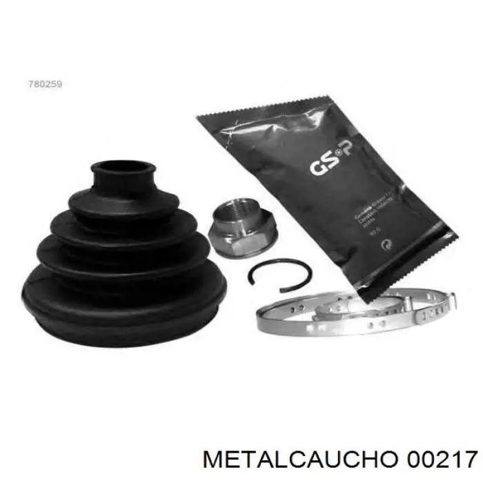 00217 Metalcaucho пильник шруса зовнішній, передній піввісі