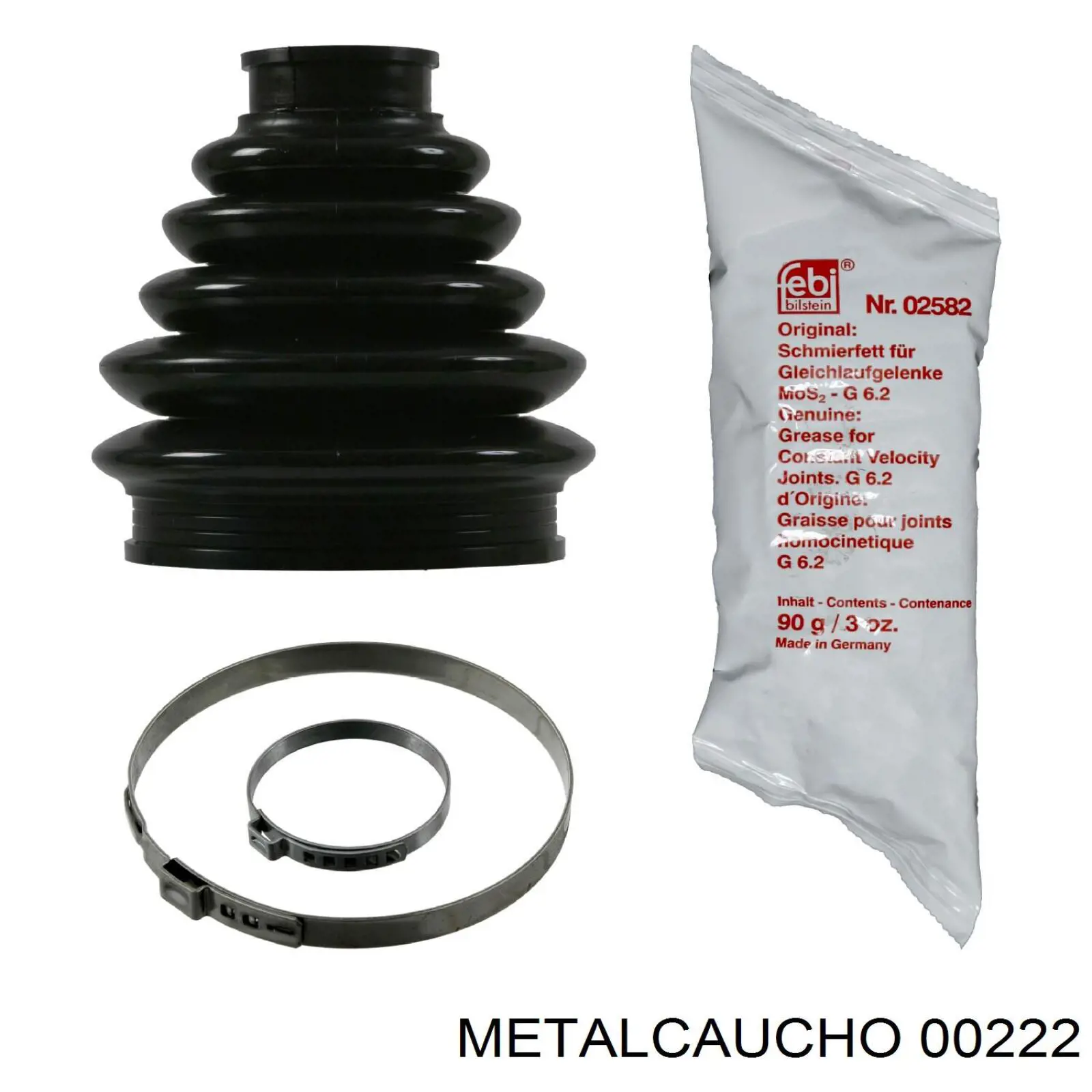 00222 Metalcaucho пильник шруса зовнішній, передній піввісі