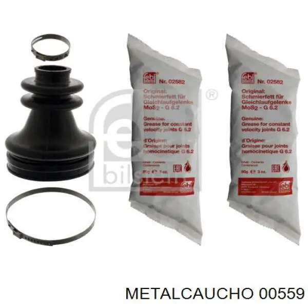 00559 Metalcaucho пильник шруса внутрішній, передній піввісі