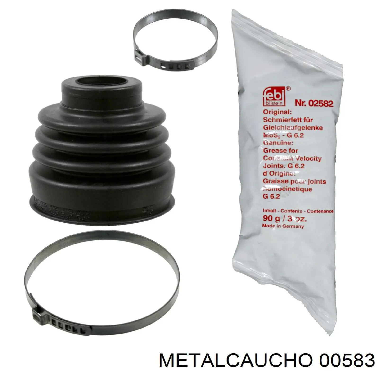 00583 Metalcaucho пильник шруса внутрішній, передній піввісі