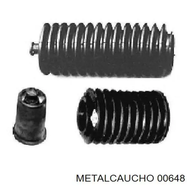 00648 Metalcaucho пильник рульового механізму/рейки, правий