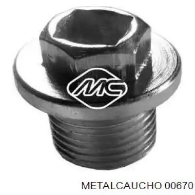 Пробка піддона двигуна Metalcaucho 00670 ціна, від 1.71 USD