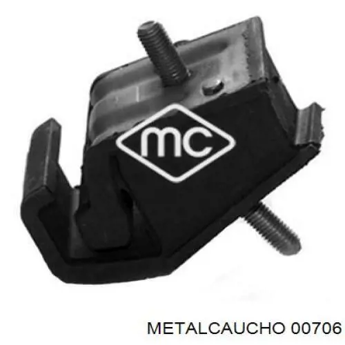 Купити 00706 Metalcaucho Подушка (опора) двигуна, ліва передня