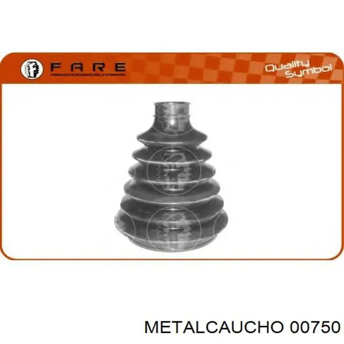 00750 Metalcaucho Пильник ШРУСа зовнішній, передній піввісі