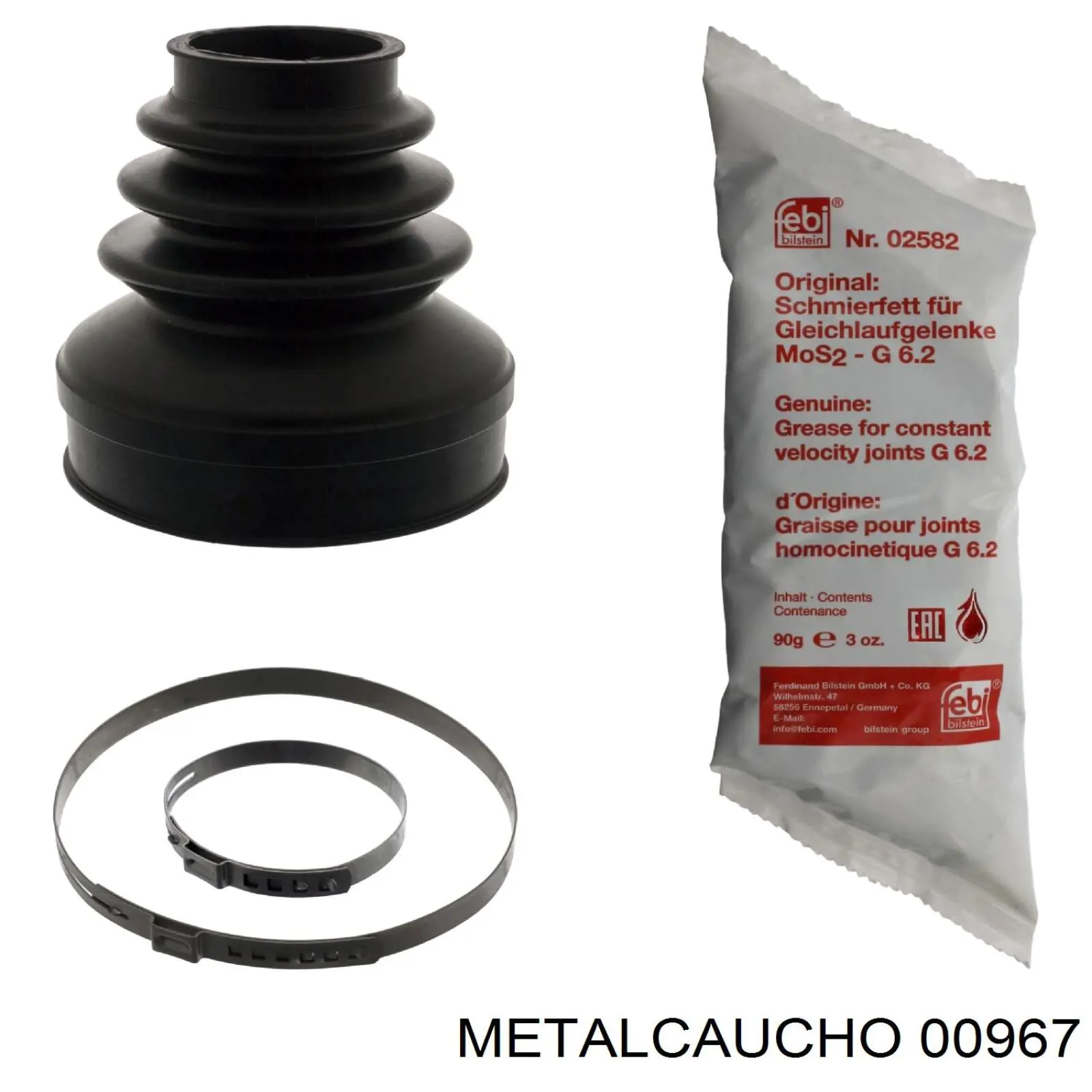 00967 Metalcaucho опора амортизатора переднього