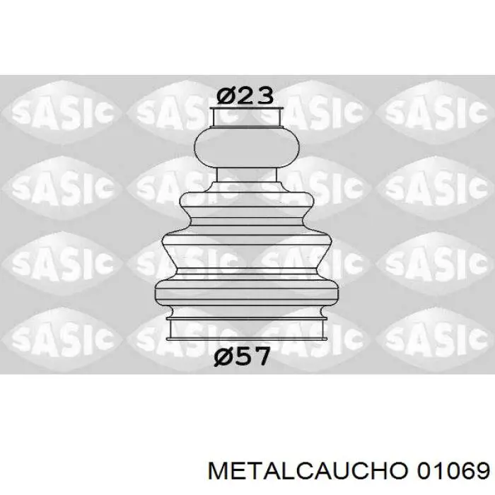Пильник ШРУСа внутрішній 01069 Metalcaucho