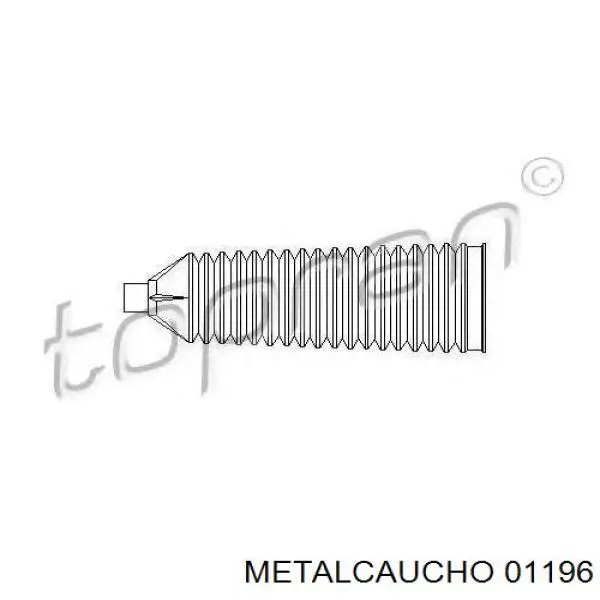 Пильник рульової рейки 01196 Metalcaucho