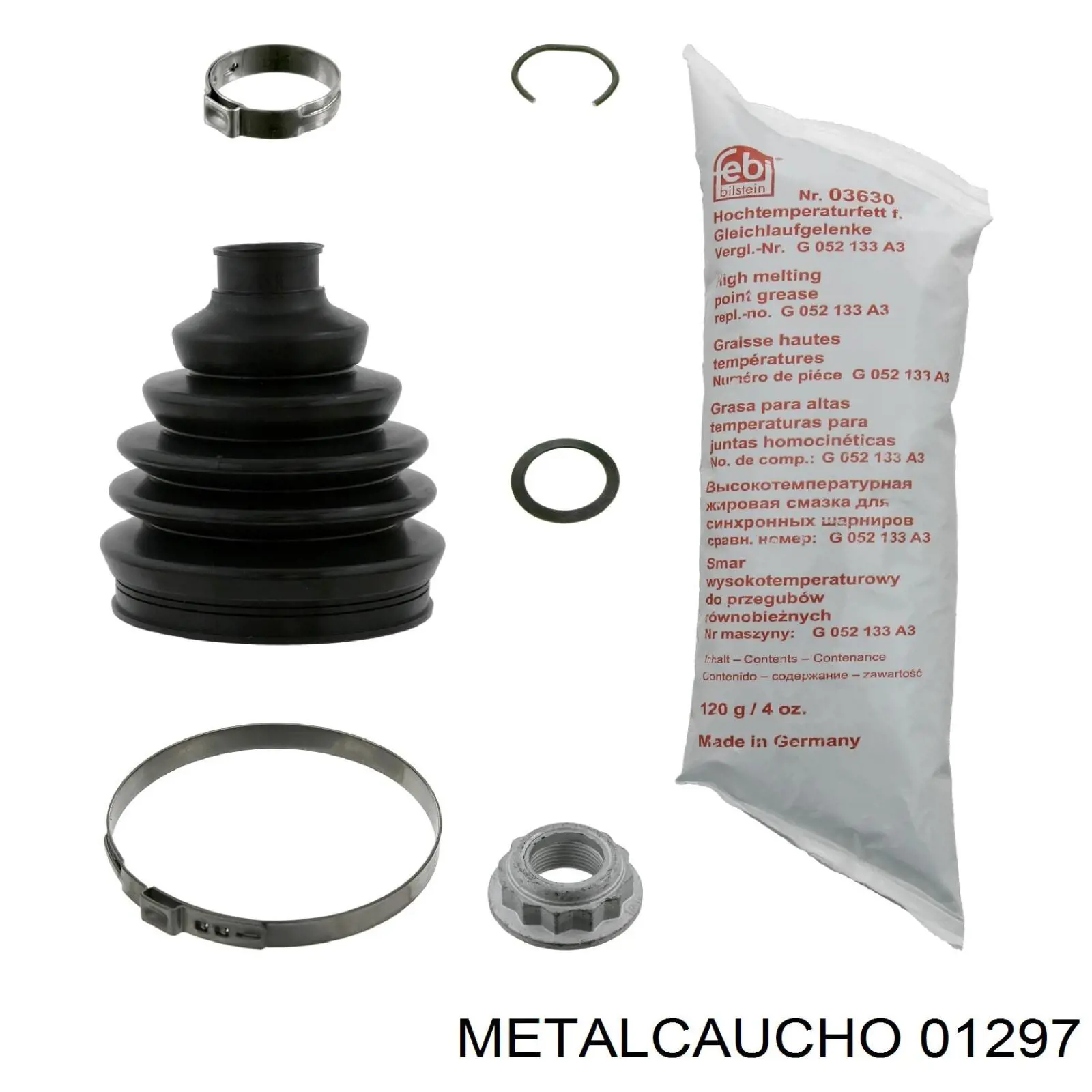 Пильник шарніра кутових швидкостей зовнішній передній Metalcaucho 01297 ціна, від 7.42 USD