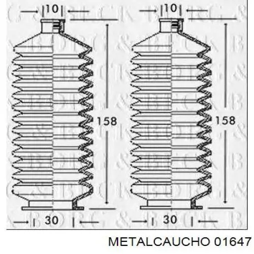 Пильник рульової рейки 7701473652 Renault (RVI)