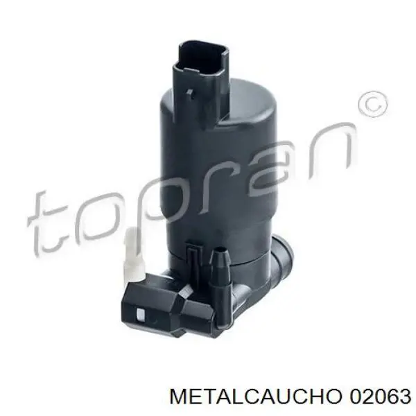 02063 Metalcaucho насос-двигун омивача скла, переднього