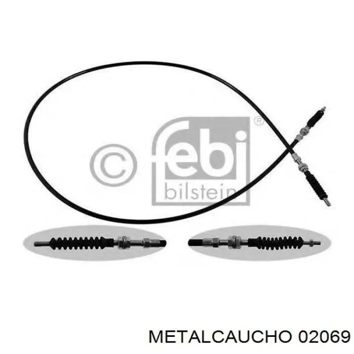 Купити 02069 Metalcaucho Мотор омивача лобового скла