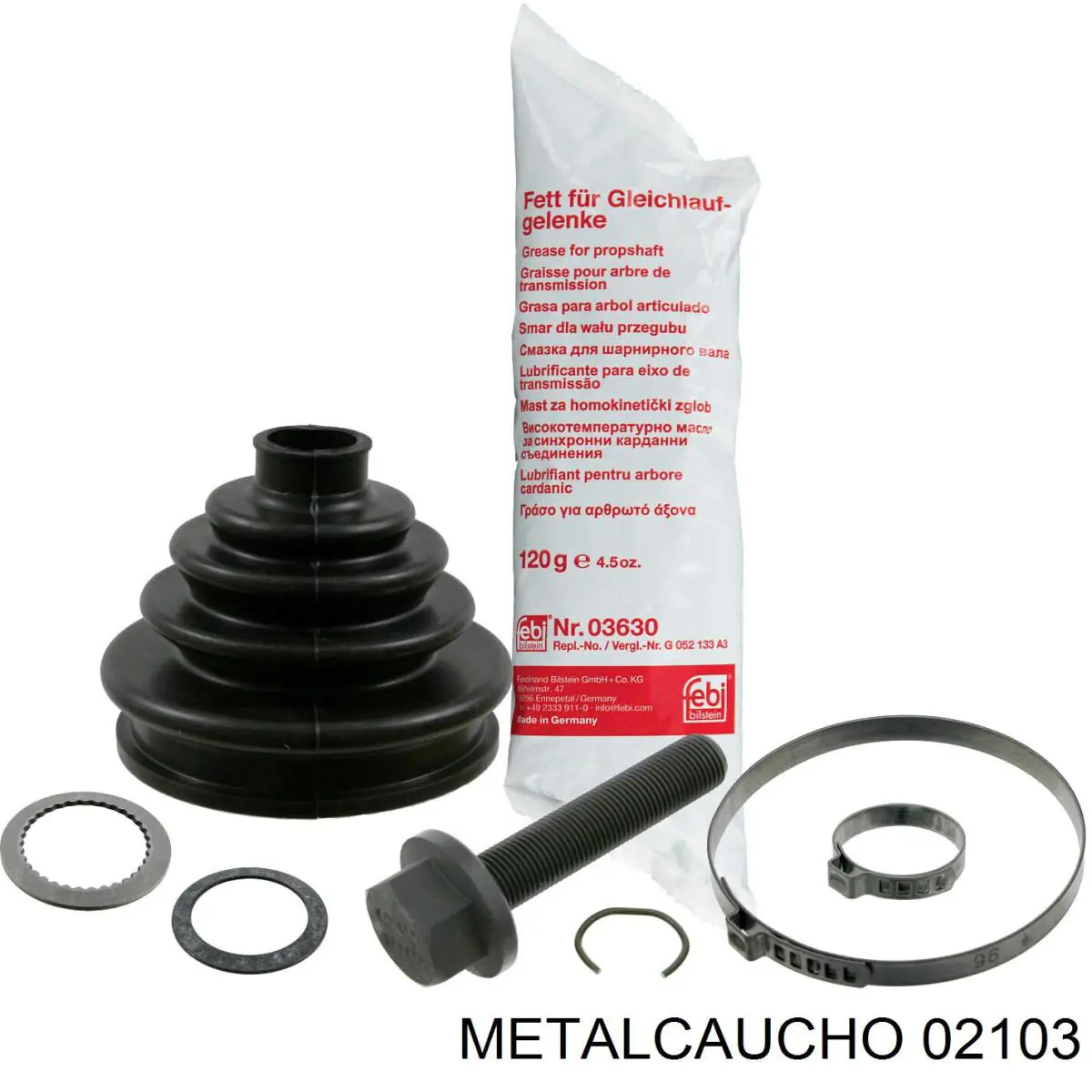 02103 Metalcaucho датчик зносу гальмівних колодок, передній