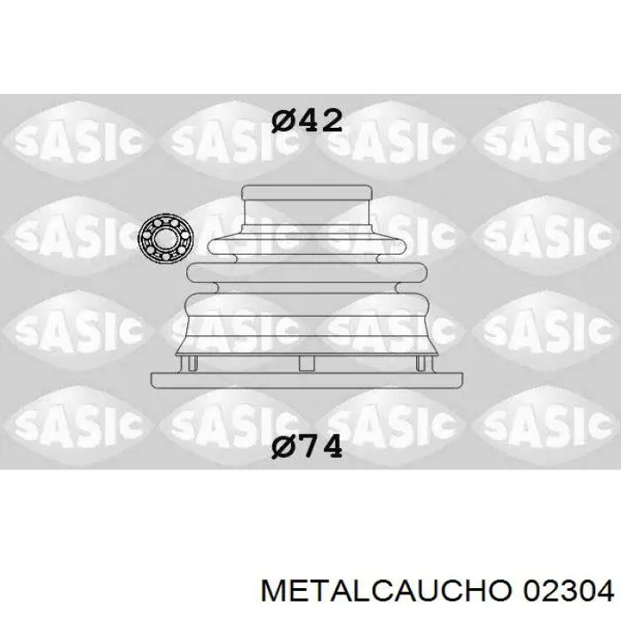 02304 Metalcaucho пильник шруса внутрішній лівий