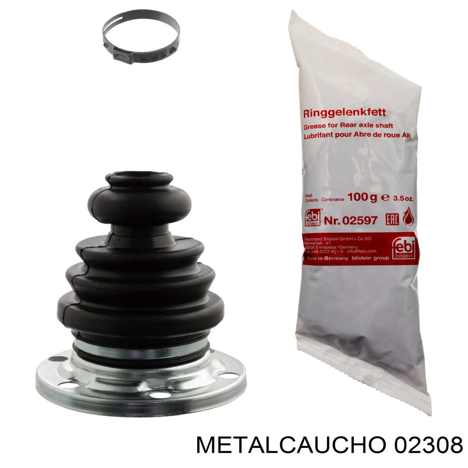 02308 Metalcaucho пильник шруса внутрішній, передній піввісі