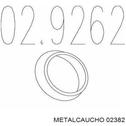 02382 Metalcaucho кільце приймальної труби глушника