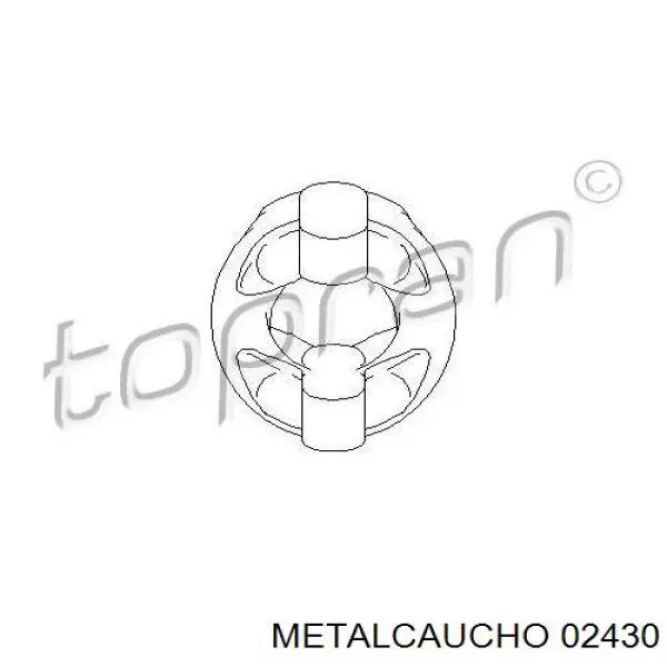 Подушка кріплення глушника 02430 Metalcaucho