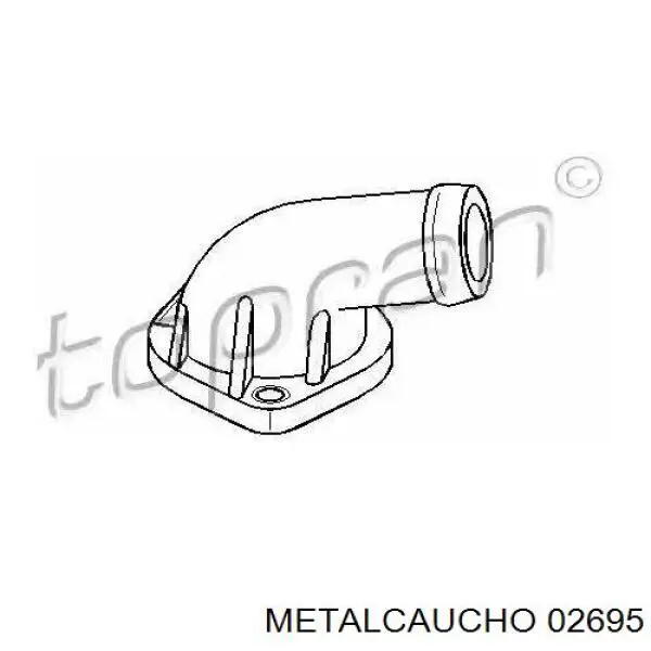 Фланець карбюратора 02695 Metalcaucho