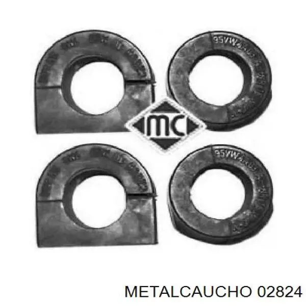 Втулка стабілізатора заднього 02824 Metalcaucho