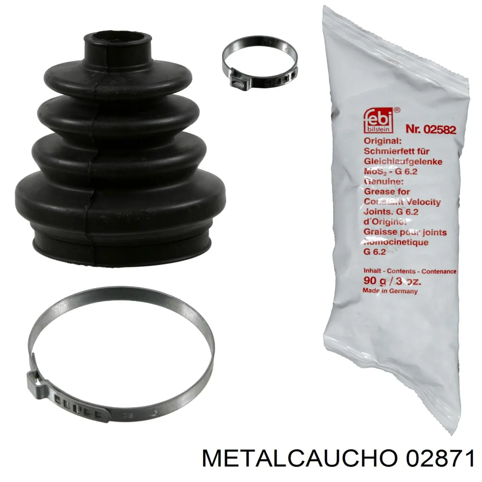 02871 Metalcaucho подушка (опора двигуна, задня (сайлентблок))