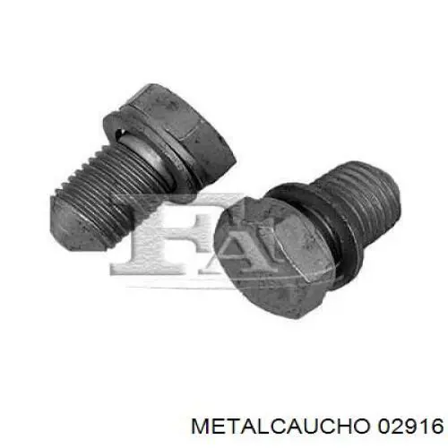 Купити 02916 Metalcaucho Пробка піддона двигуна