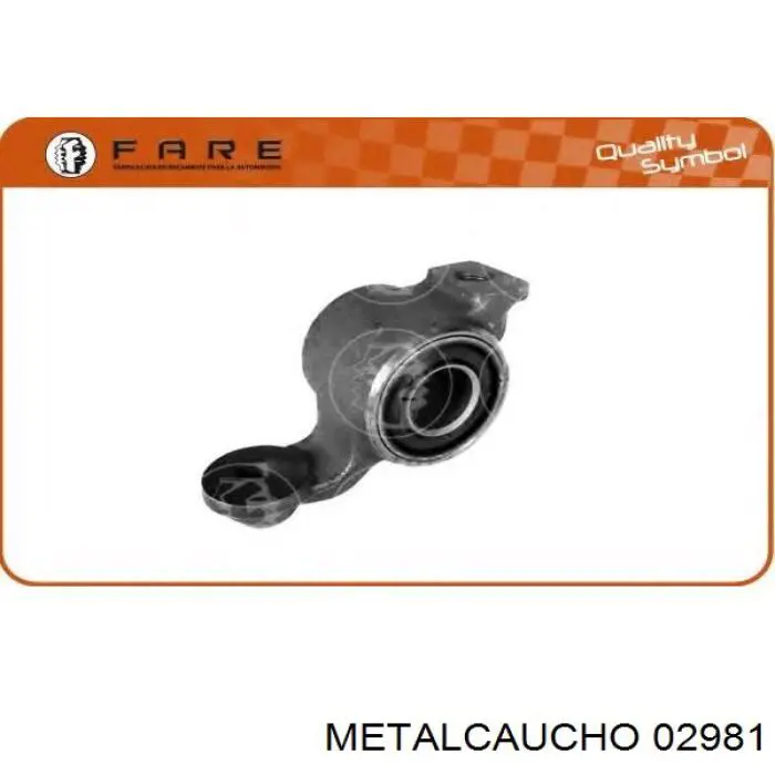 Купити 02981 Metalcaucho Сайлентблок передньої підвіски