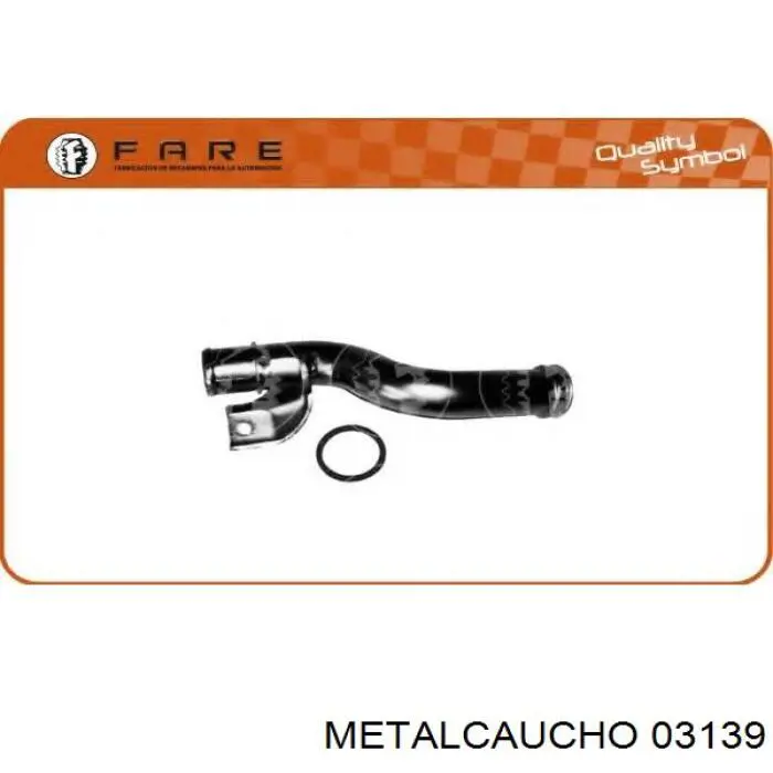03139 Metalcaucho шланг/патрубок системи охолодження