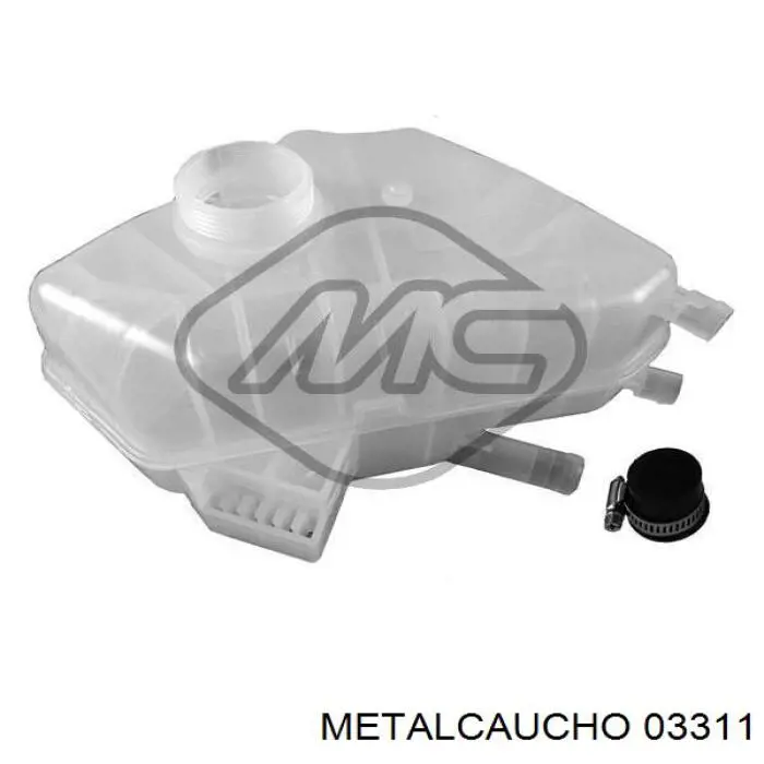 Бачок системи охолодження двигуна розширювальний Metalcaucho 03311 ціна, від 15.15 USD