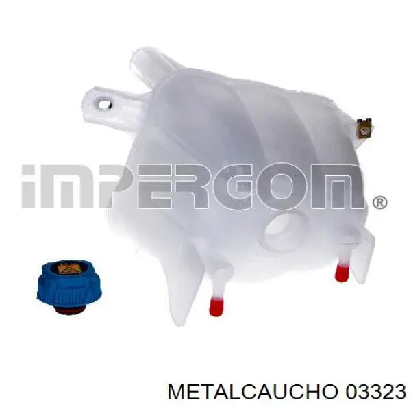 03323 Metalcaucho бачок системи охолодження, розширювальний