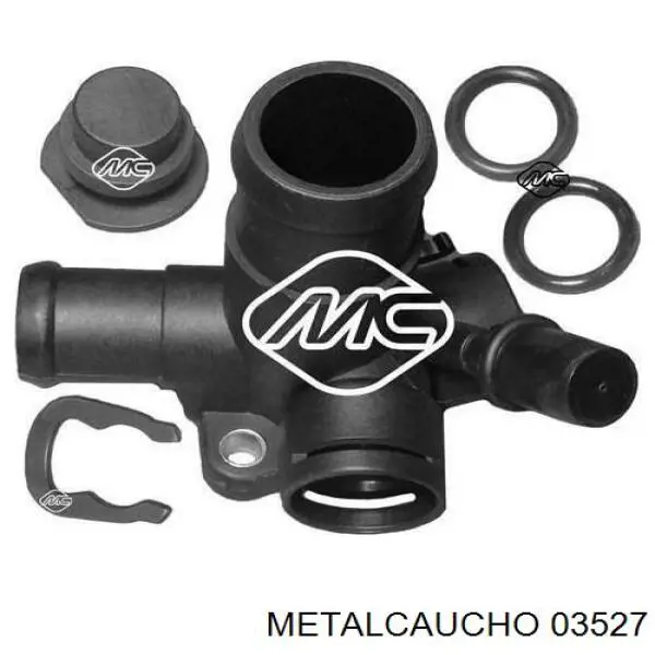 03527 Metalcaucho фланець системи охолодження (трійник)