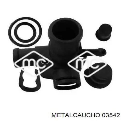 Фланець системи охолодження (трійник) Metalcaucho 03542 ціна, від 2.71 USD